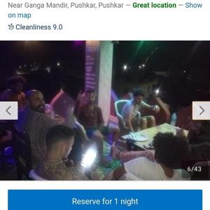 a group of people sitting in a room at Hom stay moon light Pushkar in Pushkar