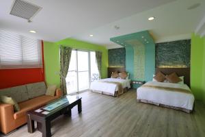 Voodi või voodid majutusasutuse Hang Hai B&B toas