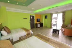 Voodi või voodid majutusasutuse Hang Hai B&B toas