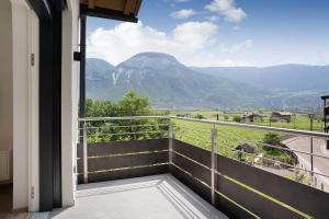 a balcony with a view of a mountain at Haus Weinblick Apt 5 in Magrè allʼ Adige
