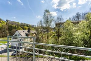 a view from the balcony of a house at Landhaus Kramer Meine Cardplus inkl in Willingen