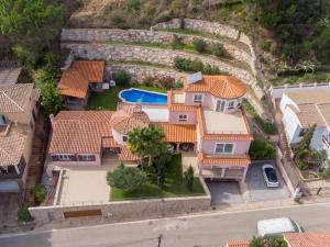 an aerial view of a house at Villa de Luxe à Begur Vue Mer in Begur
