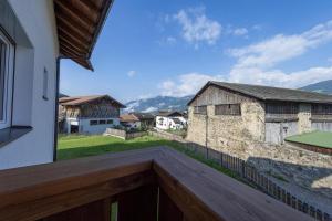 a view from the balcony of a house at Gass Apartment B in Laion