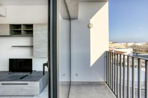 a view from the living room of a house at Giuliano Superior 3 para 4 personas in Empuriabrava