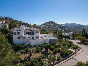 an aerial view of a white house at Villa Amalia in Denia
