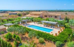 an aerial view of a villa with a swimming pool at Son Sec Nou in El Palmer