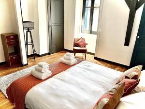 Postel nebo postele na pokoji v ubytování Appartement 4 pers, climatisé