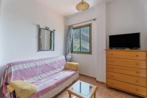a living room with a couch and a tv at Apartamento Nayara D in Valle Gran Rey