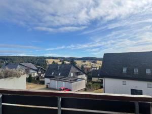 a view from the balcony of a house at Black Forest Home in Schönwald
