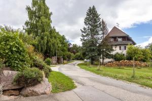 a road in front of a house at Apartment Malsam in Bräunlingen