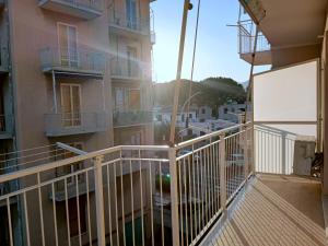 a view from the balcony of a building at Loano Home in Loano