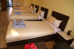 Letto o letti in una camera di Bed and Breakfast Thamel