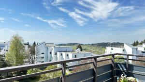 a view from the balcony of a house at Bayerwaldresort in Sankt Englmar