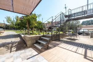 a set of stairs in a skate park at La Fabriqueta Studio in Ríudecañas