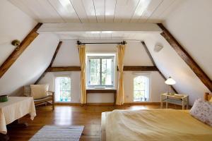 Llit o llits en una habitació de Pellwormhäuschen