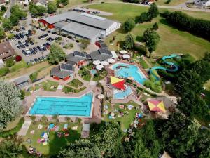 an overhead view of an amusement park with a pool at Ferienwohnungen Beilerstädtle in Oppenau