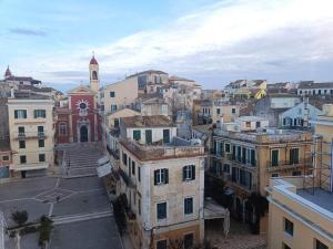 an aerial view of a city with buildings at Contessa di Corfu i in Corfu