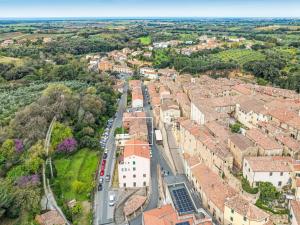 an aerial view of a town with a street at Apartment The Knight's Rest by Interhome in Bibbona