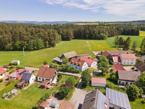 an aerial view of a house at Ferienwohnung Weiden in Weiden