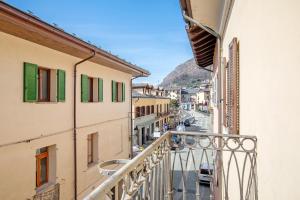 a view from the balcony of a building at Appartamento nel borgo di Chatillon in Châtillon