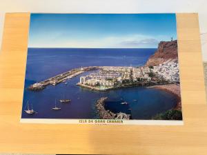 a picture of a harbor with boats in the water at Apartamento Danoe 1 in Mogán