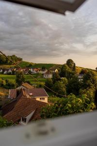 a view of a small village with houses and trees at Happy Hugle Haus in Offenburg