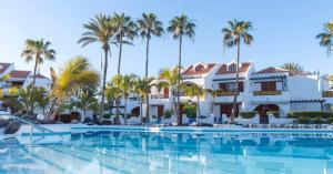 a view of the resort from the pool at Playa de las Americas Cool Duplex in Playa de las Americas