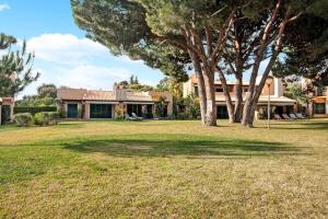 a house with a tree in the yard at Vilamoura Tenis 58 in Quarteira