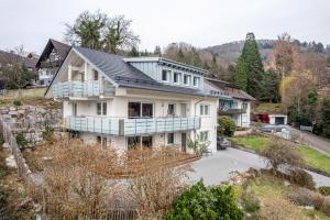 an aerial view of a house at Ferienwohnung Kist in Sasbachwalden