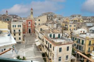 an aerial view of a city with buildings at Contessa di Corfu ii in Corfu