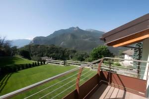 a balcony with a view of a mountain at Appartamenti Suly 4 - Cir0085 in Saint Vincent