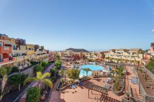 an aerial view of a resort with a pool at Granada Park S01A in Arona