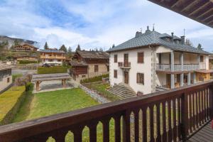 a view from the balcony of a house at Le Chappart - Carroz d'Arâches in Arâches-la-Frasse