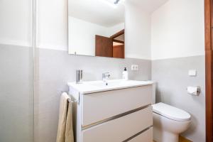a bathroom with a sink and a toilet at Ca'n Repic in Port de Soller +21 photos