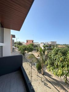 a view from the balcony of a house at Vive Manta como nunca antes! in Manta