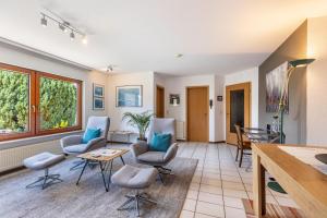 Ruang duduk di Ferienwohnung Rieth