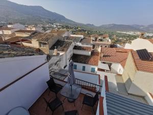a view of the city from the balcony of a house at Casa ricapaz - Long Term Advantage in Castillo de Locubín