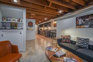 a living room with a couch and a table at JB`s Place · JB`s Place in Brevard