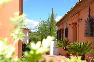 a house with plants in front of it at La Jacaranda in Hornachuelos