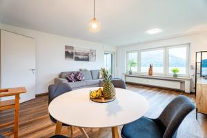 Atpūtas zona naktsmītnē Ferienwohnung Kinzigtalblick