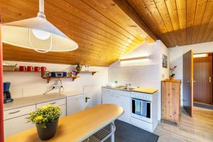 Køkken eller tekøkken på Ferienwohnung Freudenthal Bernried