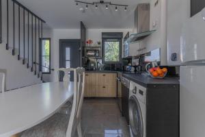 eine Küche mit Spüle und Geschirrspüler in der Unterkunft Villa Igor in Cabasse