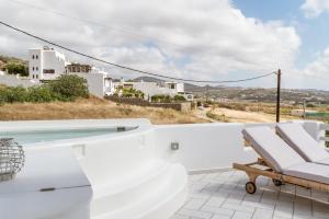 a view from the balcony of a villa at Aeolos Villa Erato in Agkidia
