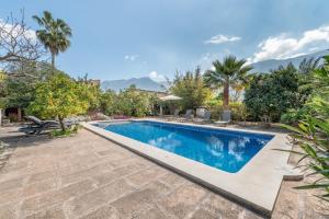 an image of a swimming pool in a villa at Finca Ca'n Vaqueta in Sóller