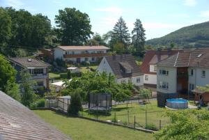 an aerial view of a residential neighborhood with houses at Ferienwohnung Gabi in Borken