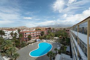 arial view of a resort with a swimming pool at Casa Candido in Arona