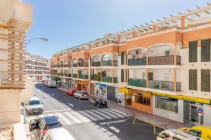 an overhead view of a city street with buildings at Calpe Bay in Calpe