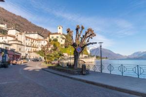 a town next to a body of water with buildings at Gravedona Holiday - Lake Como in Consiglio di Rumo