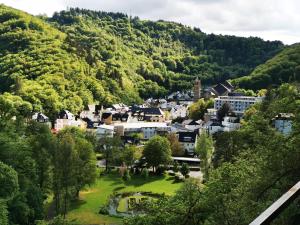 a small town in the mountains with trees at Haus Sonnenschein in Bad Bertrich