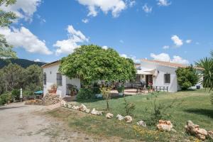 an exterior view of a house with a tree at Casa Cantarrana in Arriate